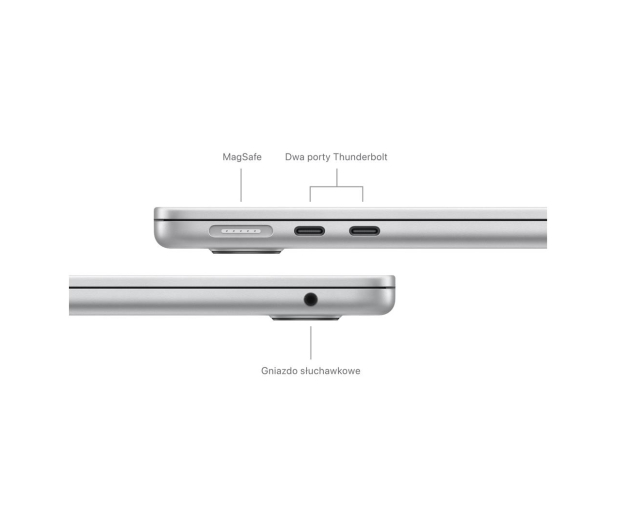 Apple MacBook Air M3/16GB/256/Mac OS Srebrny 10R GPU 36msc - 1228234 - zdjęcie 9